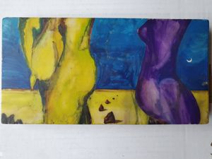 Surreales Bild - traumhaft - Fantasie - Landschaft mit Körpern