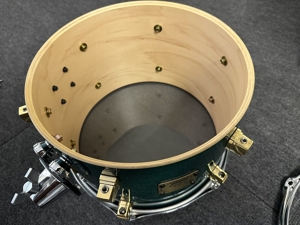 Yamaha Maple Custom Drumset Turquoise 22,12,14,16 + Cases sehr guter Zustand Bild 6