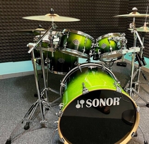 Schlagzeug Drumset Sonor Essential Force S Drive Set Green Fade Bild 10