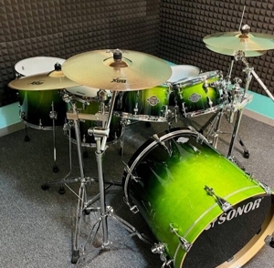 Schlagzeug Drumset Sonor Essential Force S Drive Set Green Fade Bild 8