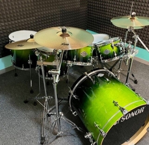 Schlagzeug Drumset Sonor Essential Force S Drive Set Green Fade Bild 7