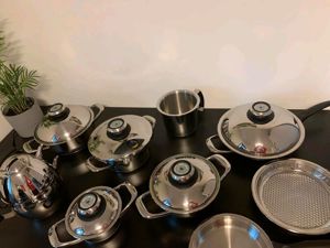 Großes 10 teiliges Amc Topfset Premium neuwertig wenig benutzt Bild 6