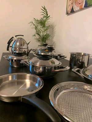 Großes 10 teiliges Amc Topfset Premium neuwertig wenig benutzt Bild 3
