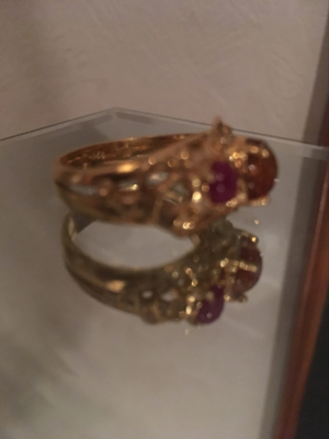 Vergoldeter Ring - silber und mit Gold überzogen Bild 2