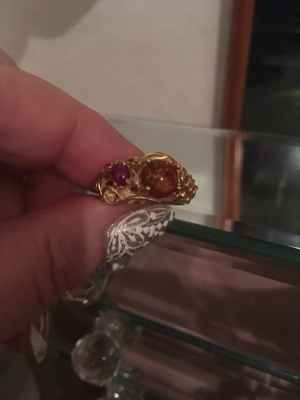 Vergoldeter Ring - silber und mit Gold überzogen Bild 5