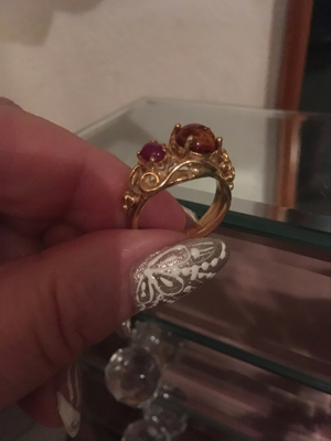Vergoldeter Ring - silber und mit Gold überzogen Bild 6