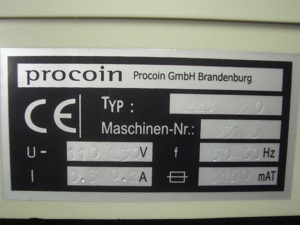 Procoin PRC 920+Banknotenzähler für sortierte Geldscheine mit Echtheitsprüfung  Bild 9