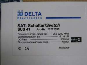 Delta-electronics - sat-schalter   switch sus 41 Bild 2