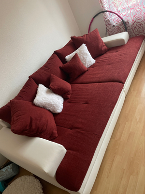 Big-Sofa Haiti in weiß-rot zu verkaufen Bild 2