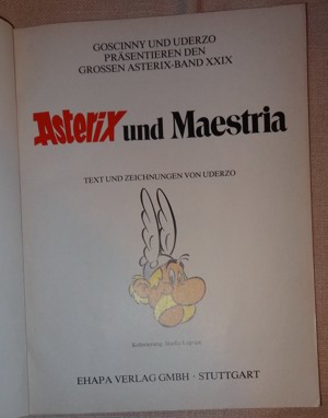 BD Band 24 Asterix und Maestria Gosciny 1991 1.Auflag Asterix und Obelix Ehapa Comic  Bild 2