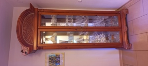 Vitrine Glasvitrine massiv beleuchtet Standvitrine Esszimmer Wohnzimmer  Bild 1