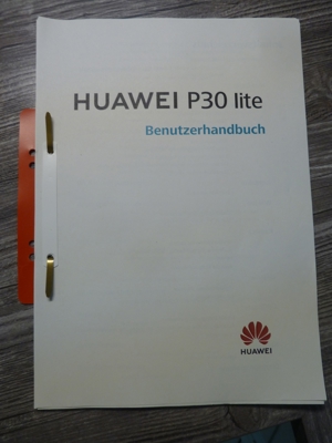 Huawei P30 Lite Bedienungs- Benutzeranleitung in DIN A4