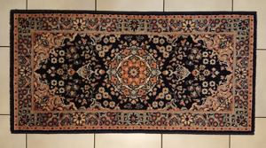 Teppich - Louis de Poortere - RADJAH - handfinished Wolle 121x61cm Antik Vintage Bild 5