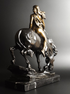 Fritz Richter- Elsner  1910-1920 - Bronze Skulptur - Sign. & Gießerei Bild 3