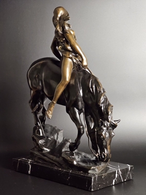 Fritz Richter- Elsner  1910-1920 - Bronze Skulptur - Sign. & Gießerei Bild 5