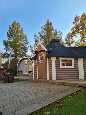 Eventhütte Glamping KOTA 16.5m  2 Anbauten Fichte wohnstatt