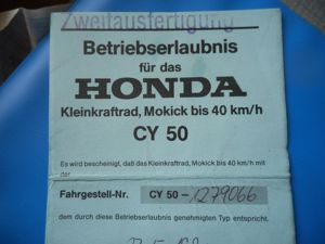 Honda CY 50 Roller Bild 6
