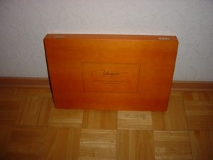 Holzschachtel Präsentebox Wagnerpralinen Grand Composition 49,5x 34x4,0 cm leer