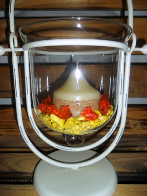 Teelicht-Kerzenhalter aus Metall und Glas*Neuwertig* Bild 3
