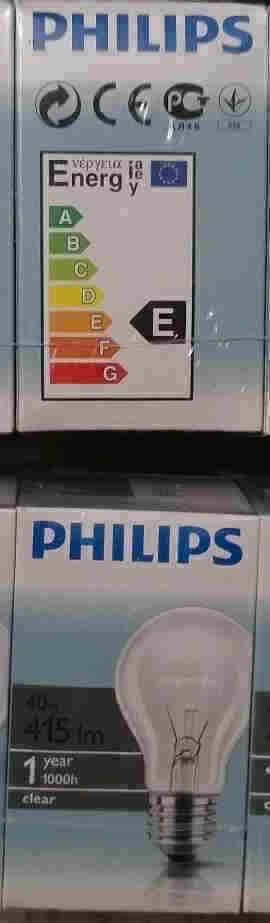 20x Philips Glühbirne 40W Klar E27 Bild 3