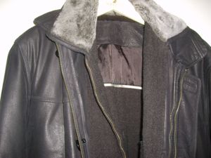 KG C&A Westbury Jacke Nappaleder schwarz Gr.50 Wintereinsatz kaum getragen Herrenkleidung Lederjacke Bild 4