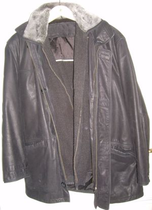 KG C&A Westbury Jacke Nappaleder schwarz Gr.50 Wintereinsatz kaum getragen Herrenkleidung Lederjacke Bild 1