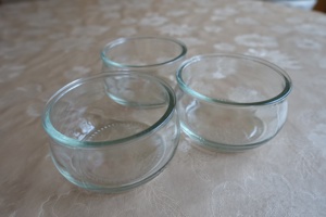 Hausrat - Glasschalen - Dessertschalen etc. - 3 Stück 1,50 Euro