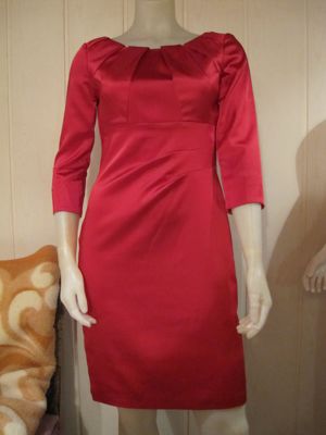 Ballkleid Kleid festlich Apanage femme Gr 36 rot gefüttert Bild 1
