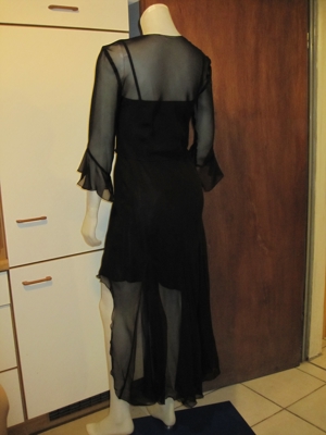 Ballkleid, Kleid festlich, schwarz mit Schulterweste Gr. 38 ChouChou Bild 3