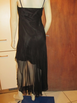 Ballkleid, Kleid festlich, schwarz mit Schulterweste Gr. 38 ChouChou Bild 4