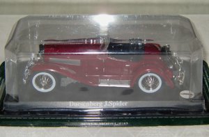  Duesenberg J Spider Modell dunkelrot limitierte Auflage originalverpackt in 1:43