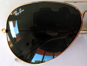  Original Ray-Ban Aviator RB3025 L0205 Large Glänzendes Gold Gläserfarbe grün NEU mit Etui !