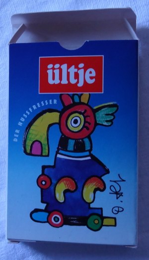 D Kartenhülle für Skatkarten 32 Blatt Werbeaufdruck Ültje gut erhalten Bild 2