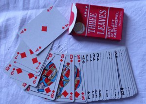 D Sanue Kartenspiel Skat 32 Blatt Three Leaves unbespielt in Originalhülle Spielkarten  