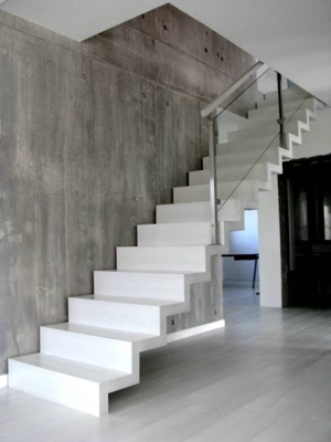 Treppen Holz, Stahl, Glas. Bild 7