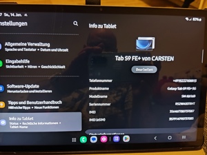 Samsung Taplet S9 wifi 12.4 display Bild 2