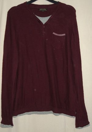 KA REVIEW Pullover Gr. S Baumwolle lila lang wenig getragen gut erhalten  Kleidung Damen   