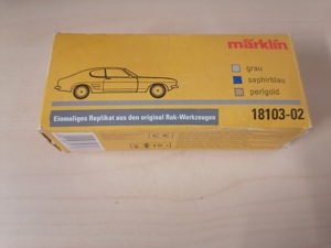 Modellauto Ford Capri  Märklin 18103-02 blau in OVP