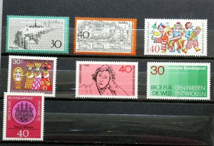 Briefmarken: BRD 1972-1973  Einzelmarken und Sätze Bild 4