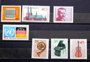 Briefmarken: BRD 1972-1973  Einzelmarken und Sätze Bild 9