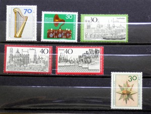 Briefmarken: BRD 1972-1973  Einzelmarken und Sätze Bild 10