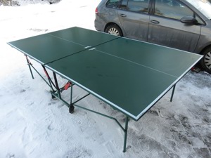 Tennis Tisch Kettler Wetter beständig aus Aluminium . Bild 8