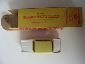 Dinky Toy TRIUMPH HERALD - Nr. 189 - Primelgelb - mit OVP Bild 4