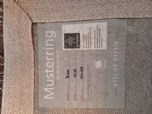 Handwebteppich, Musterring Bilbao, 200x140 cm, braun-creme-beige Bild 8