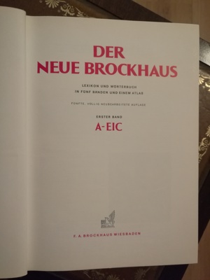 Sehr gepflegtes Exemplar " Der neue Brockhaus " Bild 2