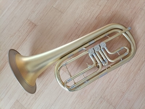 Basstrompete, Bassflügelhorn, Tenorhorn, Bass Trompete, Flügelhorn - restauriert Bild 3