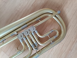 Basstrompete, Bassflügelhorn, Tenorhorn, Bass Trompete, Flügelhorn - restauriert Bild 7