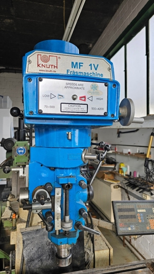 KNUTH MF 1V Universalfräse Fräsmaschine Fräse Werkzeugfräsmaschine Bild 1