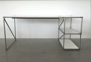 Zwei Bürotische, weiß, Desktop Easy von System 180, BHT 1830 x 780 x 720 mm Bild 2