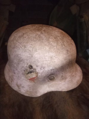 Deuscher Stahlhelm M35 2.Weltkrieg Bunker Fund 